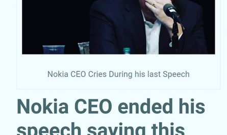speech of NOkia CEO
